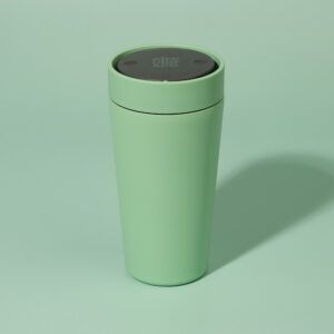 Circular&Co Website_ Stainless Steel_Reusable Cup_ Seaglass Green_12oz Circular&Co Reusable Travel Mug Coffee Cup Stainless Steel Seaglass Green 12oz